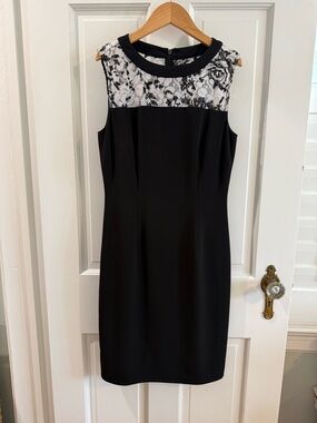 Antonio Melani Elegant Black Sheath Dress